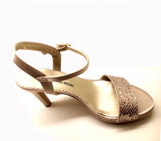 Sandálias Mulher Festa Ouro